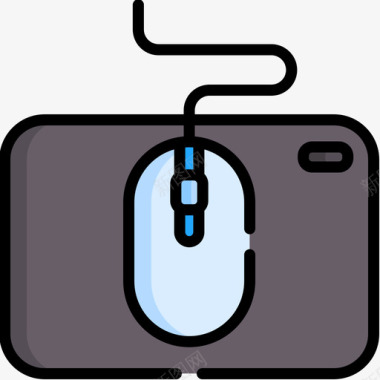 老鼠老鼠书呆子35线性颜色图标图标