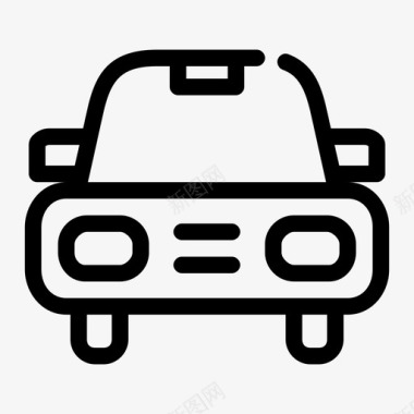 公共环境标识汽车航班公共图标图标