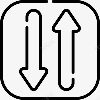 矢量信号图标两种方式信号和禁止4线性图标图标