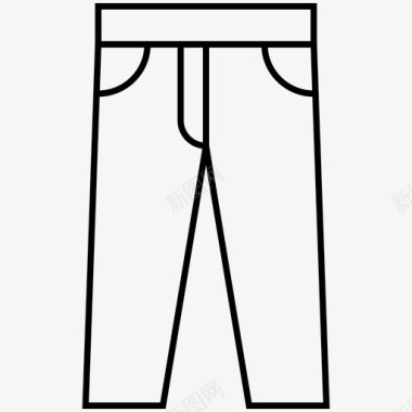 服装图标裤子布料牛仔裤图标图标