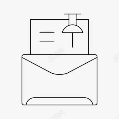 信封设计信件信封邮件图标图标