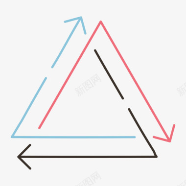 彩色金字塔信息图表4图标图标