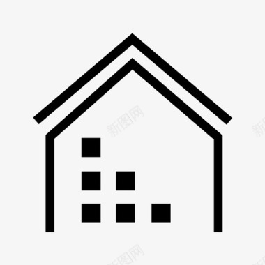 终端终端库存-线性图标