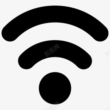 矢量信号图标wifi连接信号图标图标