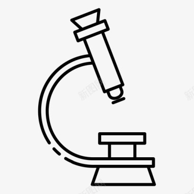 生物科研显微镜生物学医学图标图标