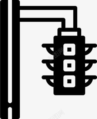 撞上红绿灯红绿灯市区vol23实心图标图标