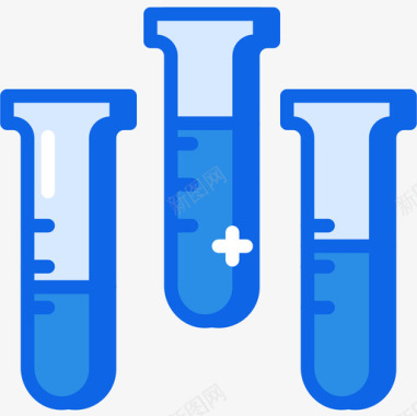素材82试管科学82蓝色图标图标