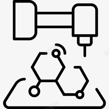 DNA海报dna3d生物打印图标图标