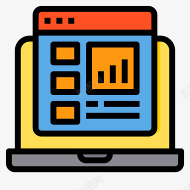 报告PNG报告网站类型7线颜色图标图标
