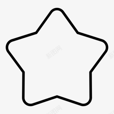 星星天体直线图标图标
