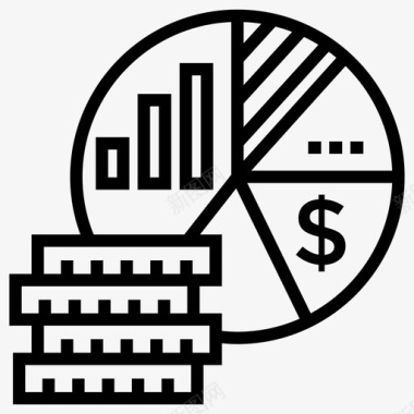 分析财务图分析图数据分析图标图标