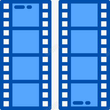电影标志电影电影3蓝色图标图标