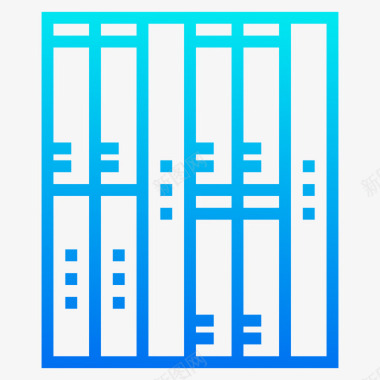 渐变证件图标机架计算机和网络3渐变图标图标
