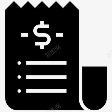 收据帐单发票收据图标图标