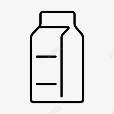 牛奶盒卡通饮料图标图标