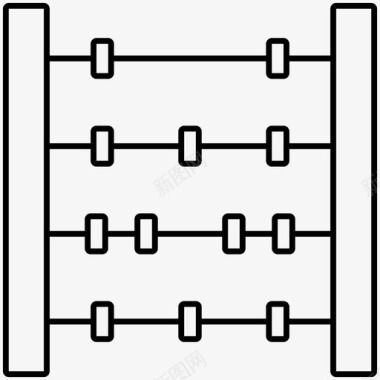 数学程式算盘计算教育图标图标