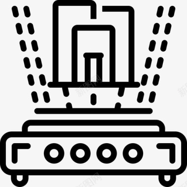 超值互动全息投影赛博空间小工具图标图标