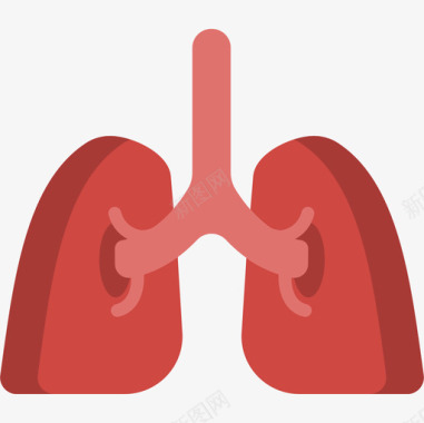 肺状况肺医用147扁平图标图标