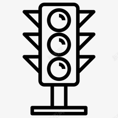交通信号灯指示灯道路标志图标图标
