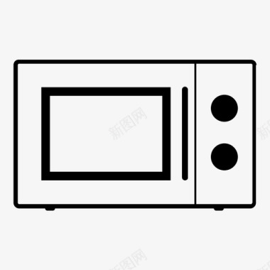 微波炉微波炉电器暖气图标图标