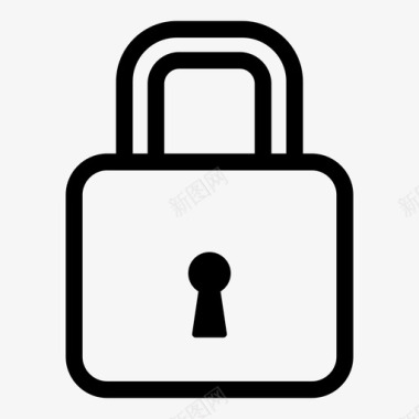 锁锁访问挂锁图标图标