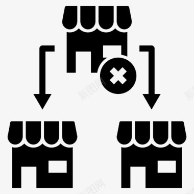 图标分支分拆分支关闭图标图标