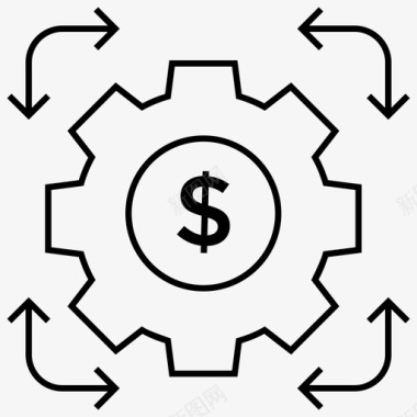 画册企业团队财务管理企业管理现金流设置图标图标