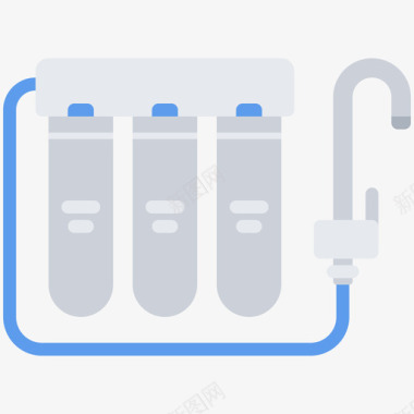 长水管滤水器水管工12扁平图标图标