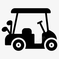 一套家具店标高尔夫球车沙丘车一套运输字形标图标高清图片