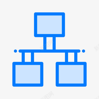 流程图图16蓝色图标图标