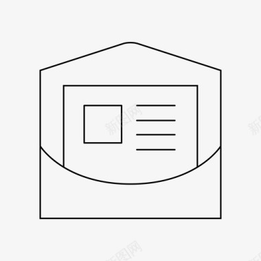 信封设计邮件文件信封图标图标