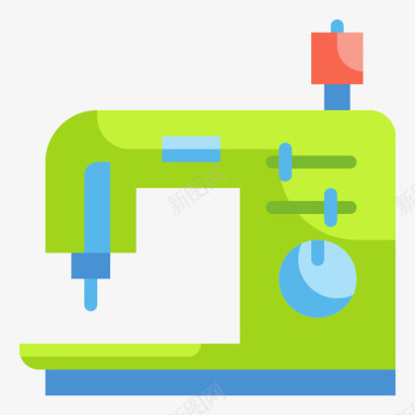电动缝纫机缝纫机人工2平缝图标图标