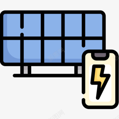 22隐藏图标太阳能电池板domotics22线性颜色图标图标
