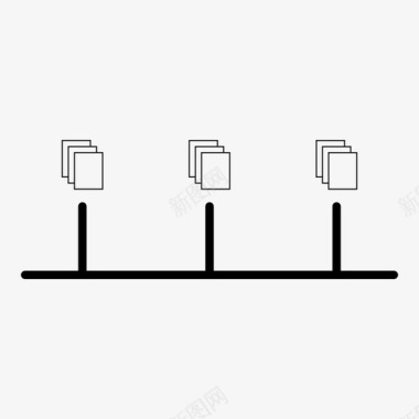 彩色信息图表时间线图表文档图标图标