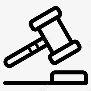 刑罚制度法律法庭木槌图标图标