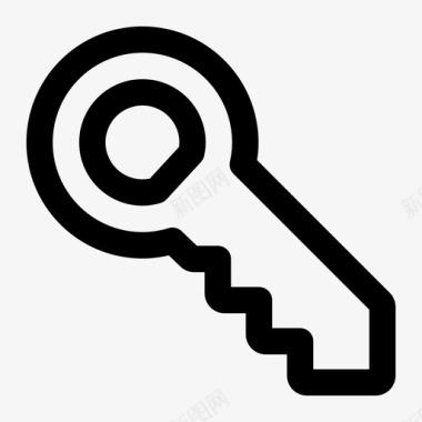 锁键按钮锁密码图标图标