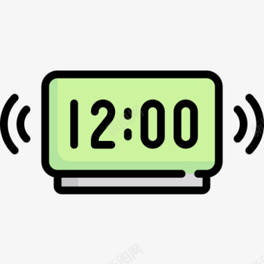 22隐藏图标闹钟domotics22线型颜色图标图标