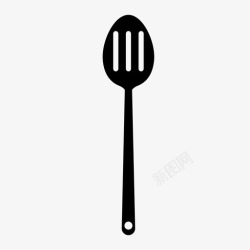 一把勺子空勺子炊具叉子图标高清图片