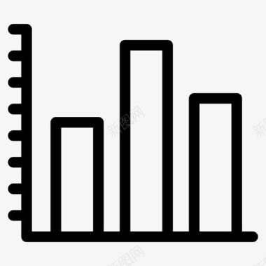 柱状统计学分析柱状图图标图标