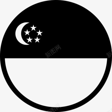 新加坡旗帜亚洲国家图标图标