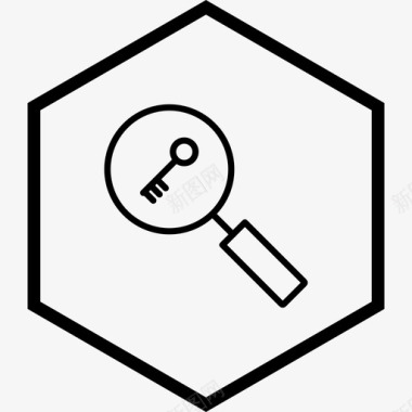 关键词海报关键词搜索查找放大镜图标图标