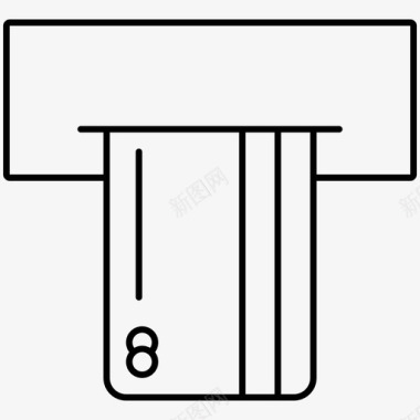 2019金色atm卡信用图标图标