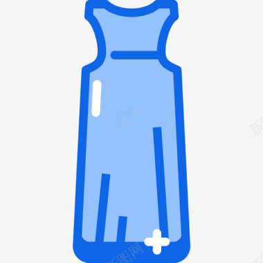 连衣裙电子商务130蓝色图标图标