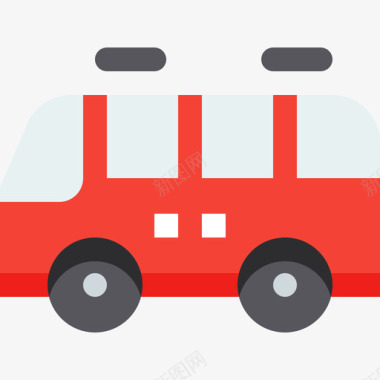 公共环境标识公共汽车交通和物流2平图标图标