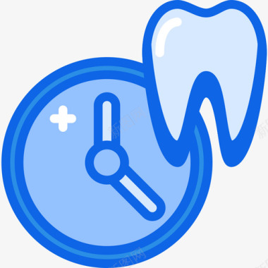 牙齿纠正牙齿牙齿13蓝色图标图标