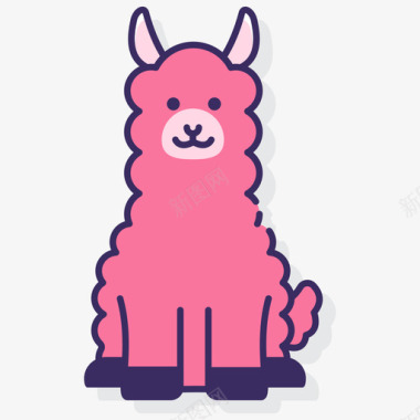 火焰图标火焰动物22线性颜色图标图标