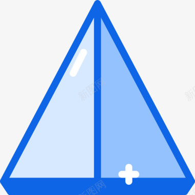 三角形ui接口30蓝色图标图标