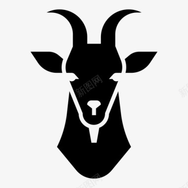 山羊背景山羊农场动物农场图标图标