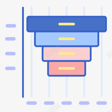 分类漏斗图漏斗信息图6线性颜色图标图标