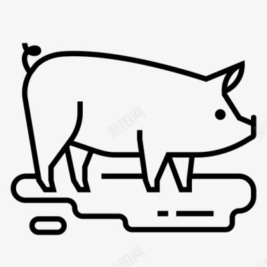 猪小猪猪圈图标图标